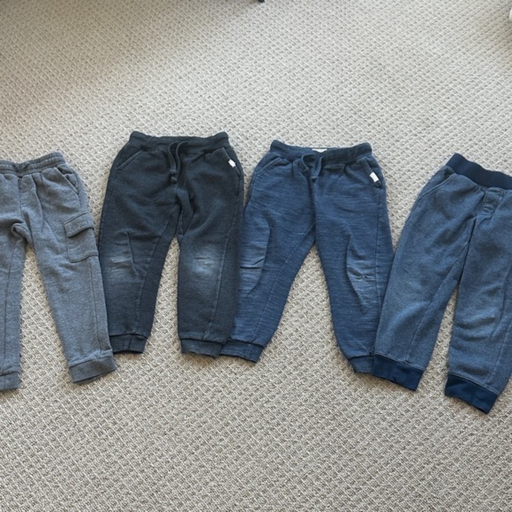 Cozy Kids Jogger Pants Set - Gray, Black, Blue